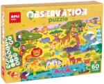 APLI Joc puzzle-asociativ Apli - Savannah, 60 de piese, cu poster (19221) Puzzle