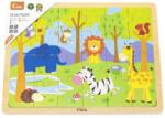 Viga Toys Puzzle din lemn Viga - Safari, 24 piese (50198) Puzzle