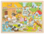 Goki Puzzle din lemn Goki - Gradina zoologica (57685) Puzzle