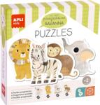 APLI Puzzle-uri progresive 4 în 1 Apli Kids - Savannah (19440) Puzzle