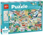 APLI Puzzle de asociere Apli - Orasul, cu afis (18820) Puzzle
