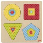 Goki Puzzle din lemn Goki - Forme (57705) Puzzle