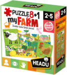 Headu Puzzle educativ Headu - Ferma, 8+1 (HIT20867) Puzzle