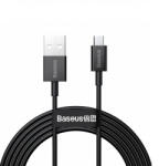Baseus Superior Series USB-A to microUSB adatkábel, töltőkábel, fekete (18W, 2A, 1m, CAMYS-01)