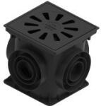 Styron Kültéri víznyelő öntöttvas ráccsal bűzzárral 250x250 mm (STY-925-1)