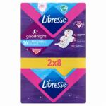 Libresse Ultra Large+ Goodnight szárnyas egészségügyi betét, éjszakai használatra 2 x 8 db - cooponline