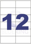 BLUERING Etikett címke, 105x48mm, 100 lap, 12 címke/lap Bluering® (BRET118) - bestoffice