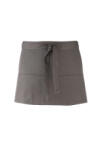 Premier Uniszex, női, férfi kötény, szakács, pincér Premier PR155 Colours Collection’ Three pocket Apron -Egy méret, Dark Grey
