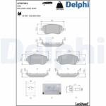 DELPHI set placute frana, frana disc DELPHI LP5070EV (LP5070EV)