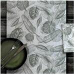 Mapelor asztali futó 40 cm x 48 m textilhatású "Drylace" Amazonia zöld