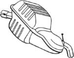 BOSAL Toba esapament finala BOSAL 235-001 (235-001) - automobilus