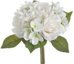  Buchet 4 trandafiri artificiali+hortesnie pentru aranjamente florale (8279)