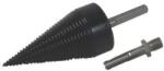 TopTrade fahasító kúp, 2 db 65 mm-es (SDS+ és hatlapfejű) adapterrel, 42 x 92 mm