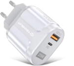 Techsuit Incarcator de retea CHPD038 USB, USB Type-C 20W Alb (CHPD038 - White) - vexio