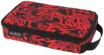 Herlitz Penar tip etui 2 Go, Graffiti, rosu/negru, Herlitz HZ50043569 Penar