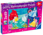 Ravensburger Пъзел Ravensburger от 3 x 49 части - Ариел, Бел, Пепеляшка (9350) - ozone