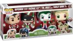 Funko Figurină Pop! DC Comics Christmas 58577 - Superman in Holiday Sweater, Batman as Ebenezer Scrooge, The Joker as Santa, Harley Quinn with Helper (58577) Figurina
