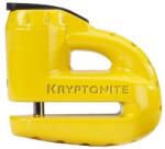 Kryptonite Keeper 5-S2 tárcsafék lakat, sárga narancs színű kábellel