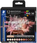 STAEDTLER Флум. Staedtler Pigment Brush 371, 12цв, телесни цв (31653-А-371 C12-4)