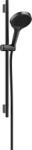 Hansgrohe Rainfinity, zuhanygarnitúra 130 3jet S Puro rúddal 65 cm, szálcsiszolt fekete króm, HAN-28745340 (HAN-28745340)