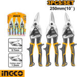 INGCO HTSNK0110 lemezvágó olló készlet, 3 részes (HTSNK0110)