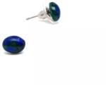 R. M. ékszer Ásvány fülbevalók Fülbevaló ovális azurit malachit 6x8mm (087540)