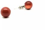 R. M. ékszer Ásvány fülbevalók Fülbevaló golyó vörös goldstone 8mm (088006)