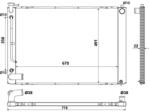 NRF hűtő, motorhűtés NRF 53974 (53974)