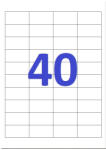  Etikett címke, 48, 5x25, 4mm, 100 lap, 40 címke/lap - tonerklinika