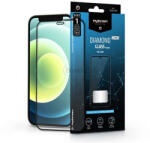 MyScreen Apple iPhone 12 Mini edzett üveg képernyővédő fólia - MyScreen Protector DiamondGlass Lite Edge2.5D Full Glue - fekete - bluedigital
