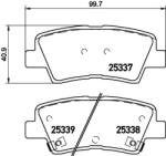 BREMBO fékbetétkészlet, tárcsafék BREMBO P 30 101 (P 30 101)