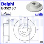 DELPHI Disc frana DELPHI BG5218C (BG5218C) - automobilus