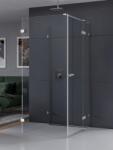 NEW TRENDY Eventa cabină de duș 100x90 cm dreptunghiular crom luciu/sticlă transparentă EXK-4606 (EXK4606)
