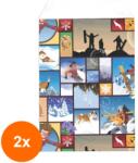 Bisbags Set 2 x 250 Pungi Bijuterii din Hartie, Model Peisaj Iarna, 7 x 12 cm (SIB-2xBBG-PK1903)