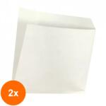 Bisbags Set 2 x 2000 Coltare din Hartie Alb, 11 x 25 cm (SIB-2xBBG-PK1502)