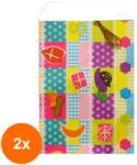 Bisbags Set 2 x 200 Pungi Bijuterii din Hartie, Model Multicolor, 9 x 15 cm (SIB-2xBBG-PK1890)