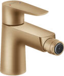 Hansgrohe Talis E, egykaros bidé mixer kihúzható hulladékkészlettel, szálcsiszolt bronz, HAN-71720140 (HAN-71720140)