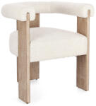 Bizzotto AGAPE boucle fehér karfás szék