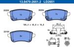 ATE set placute frana, frana disc ATE 13.0470-2651.2 - automobilus