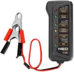 NEO TOOLS Akkumulátor teszter, digitális, akku állapot, generátor töltés ellenőrzése 12V (11-986) (11-986)