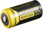 NITECORE 16340 NL166 RCR123 3, 7V 650mAh védett Li-Ion akkumulátor (NL166)