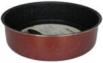 Rosberg Tava rotunda de copt Rosberg R51222G28, 28 cm, Acoperire marmura, Bordeaux melange (R51222G28)