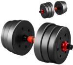 BodyFit Set haltera si gantere BodyFit 50 Kg (BGR50)