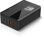 ColorWay Ac Tolto Power Delivery (2usb-a + 2usb Type-c) (65w), Fekete (cw-chs040pd-bk)
