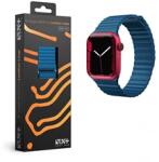 NEXTONE AW-4244-LTHR-BLU Apple Watch 42/44/45mm kék bőr óraszíj (AW-4244-LTHR-BLU) - officedepot
