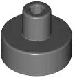 LEGO® 20482c85 - LEGO sötétszürke kerek csempe, 1 x 1 méretű, pin csatlakozóval (20482c85)