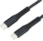  Mobilly USB4 USB-C kábel 5A, 240W, Thunderbolt 3, 40Gbps 8K@60Hz, 0.3m, fekete (XXX)