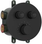 SAPHO SMARTSELECT falbasüllyesztett termosztatikus csaptelep, 2-irányú, matt fekete (RP032B) (RP032B)