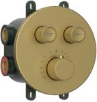 SAPHO SMARTSELECT falbasüllyesztett termosztatikus csaptelep, 2-irányú, matt arany (RP032GB) (RP032GB)