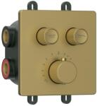 SAPHO SMARTSELECT falbasüllyesztett termosztatikus csaptelep, 2-irányú, matt arany (RP042GB) (RP042GB)